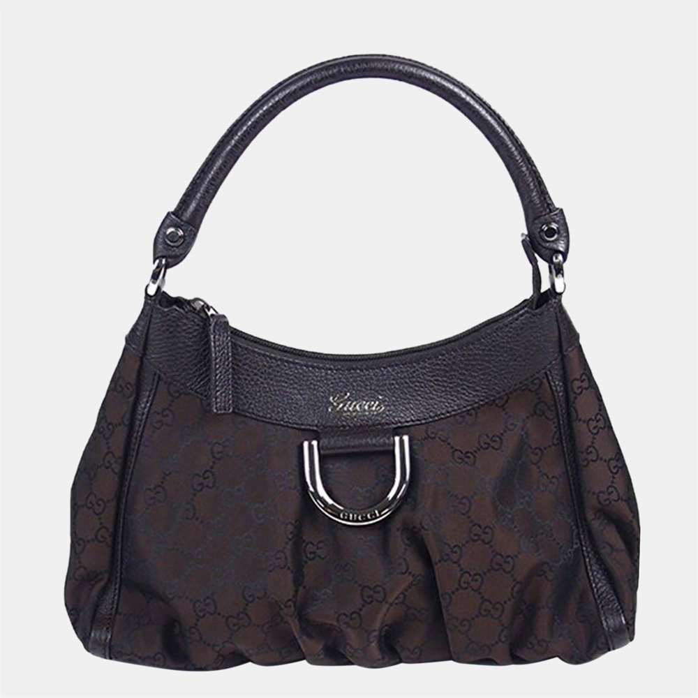 

Gucci Brown GG Canvas Abbey D-Ring Shoulder Bag
