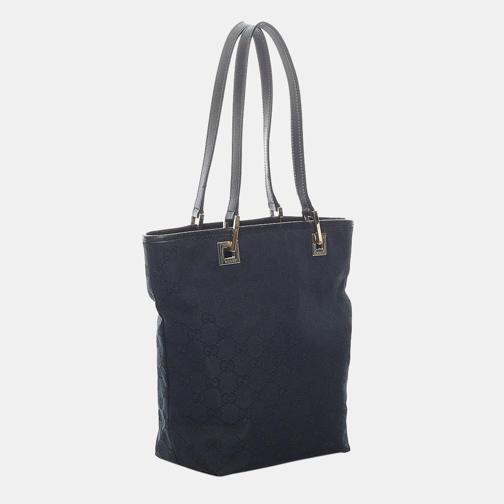 

Gucci Black GG Canvas Tote Bag