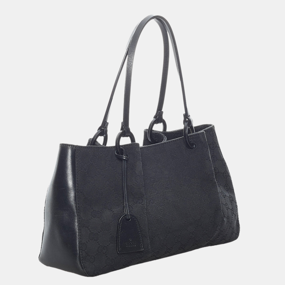 

Gucci Black Canvas Handbag