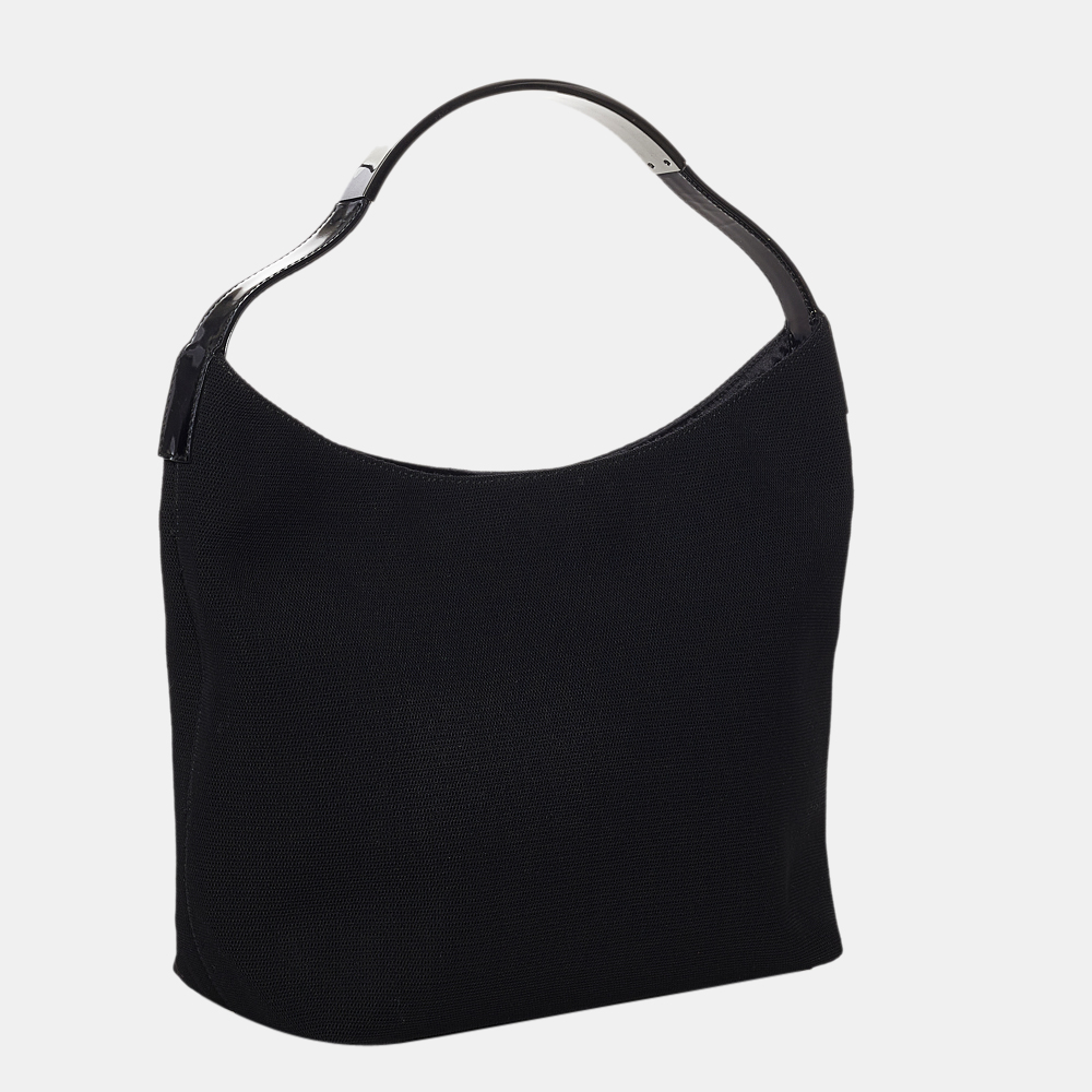 

Gucci Black Canvas Shoulder Bag