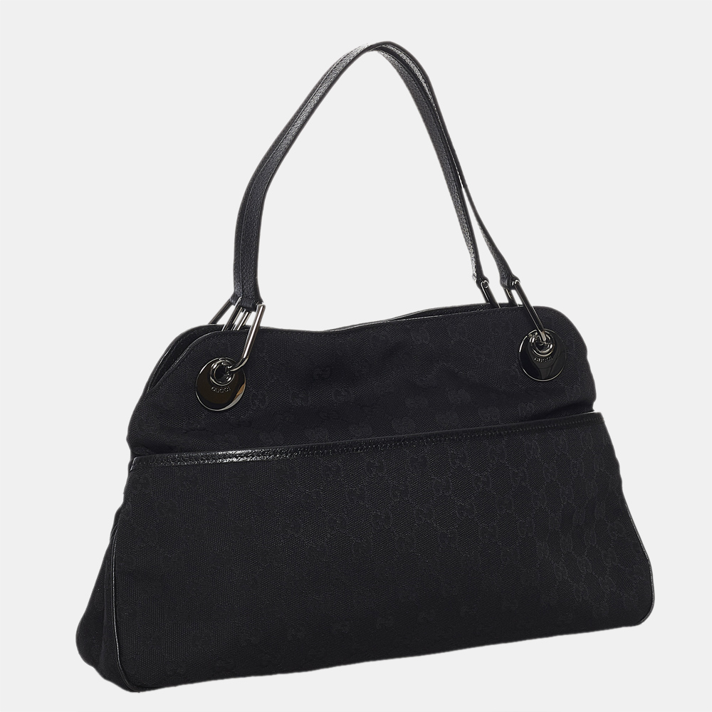 

Gucci Black GG Canvas Eclipse Tote Bag