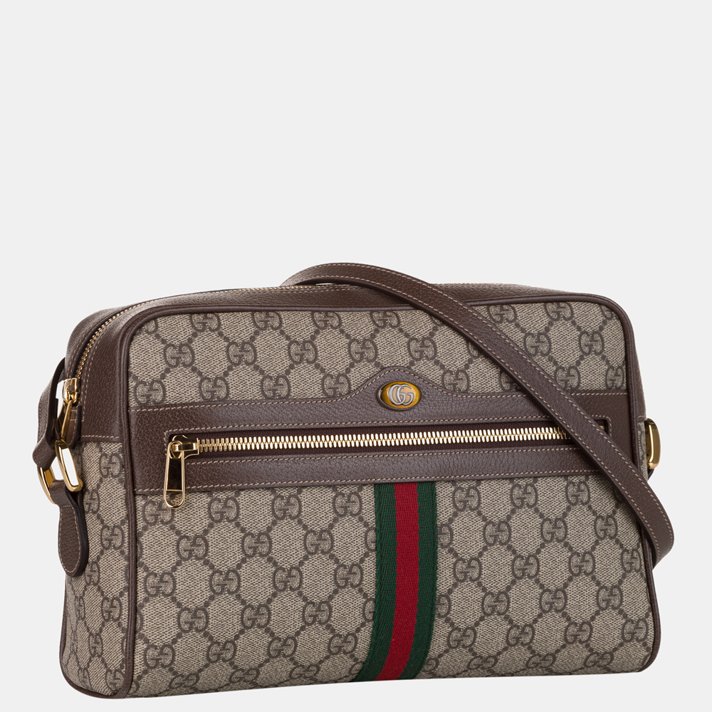 

Gucci Brown GG Supreme Ophidia Crossbody