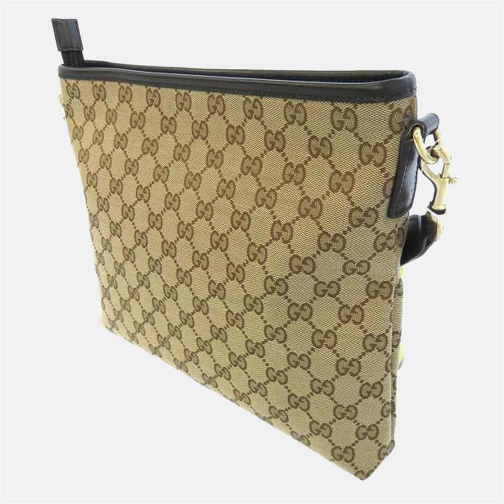 

Gucci Brown GG Canvas Web Crossbody Bag
