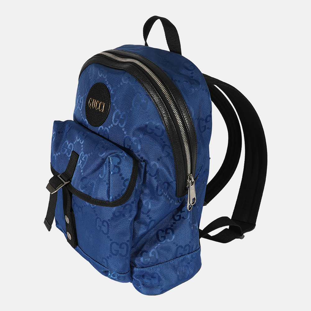 

Gucci Blue Econyl Monogram Off The Grid Backpack