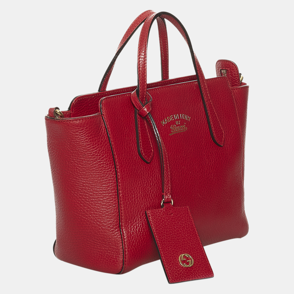 

Gucci Red Swing Leather Satchel