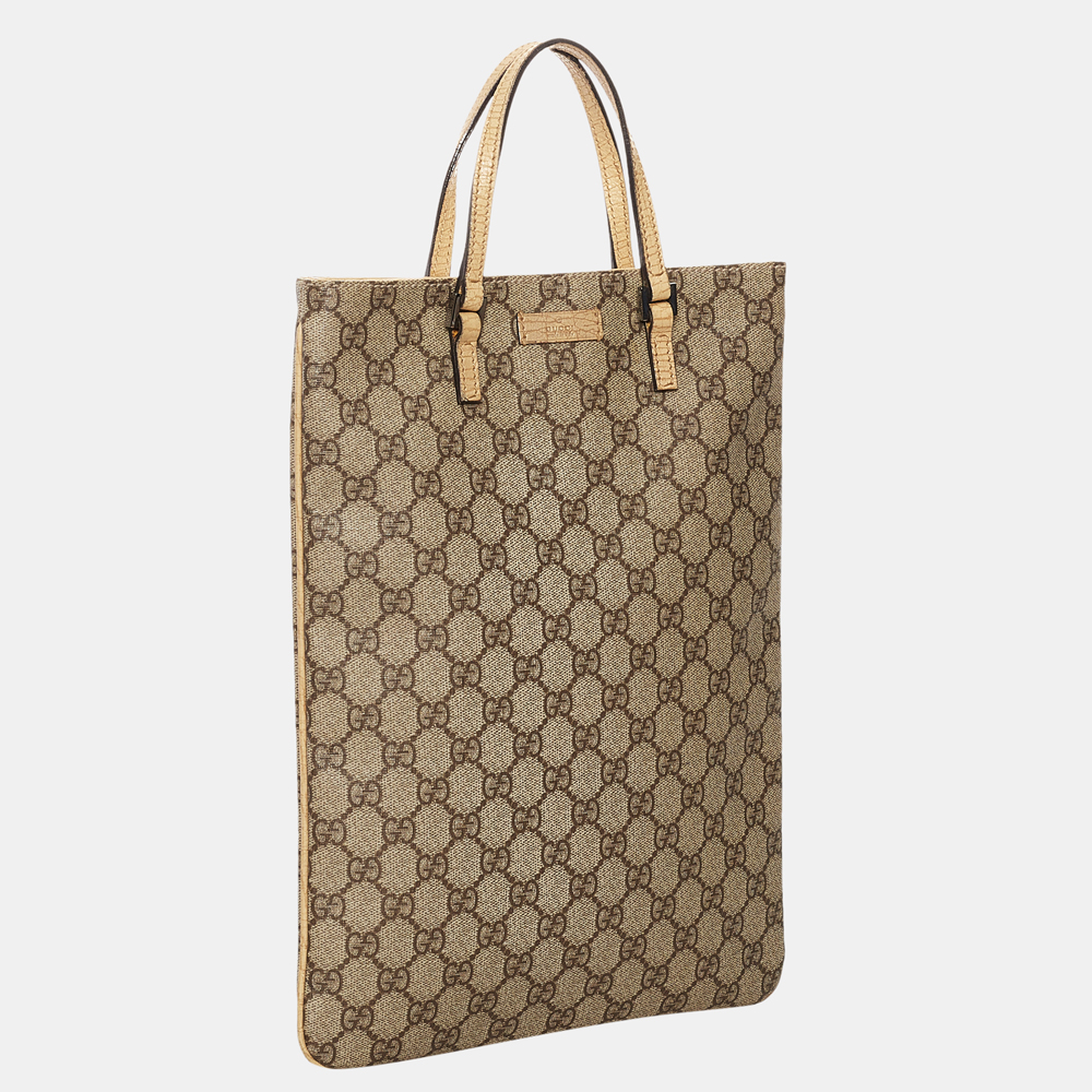 

Gucci Brown GG Supreme Tote Bag