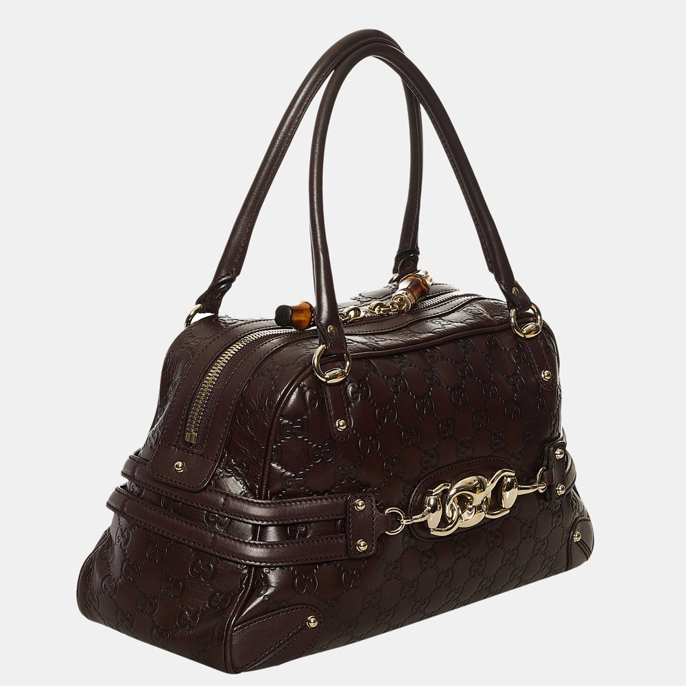 

Gucci Brown Guccissima Wave Handbag