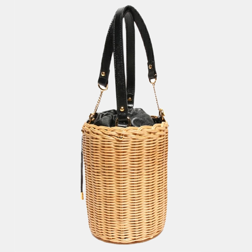 

Gucci Beige Leather Small Wickey Basket Horsebit 1955 Shoulder Bag