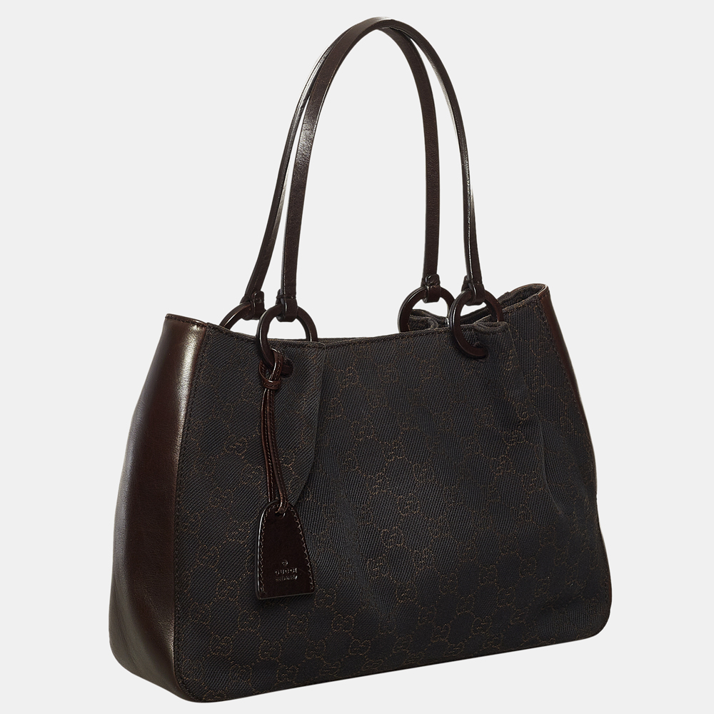 

Gucci Brown GG Canvas Tote Bag