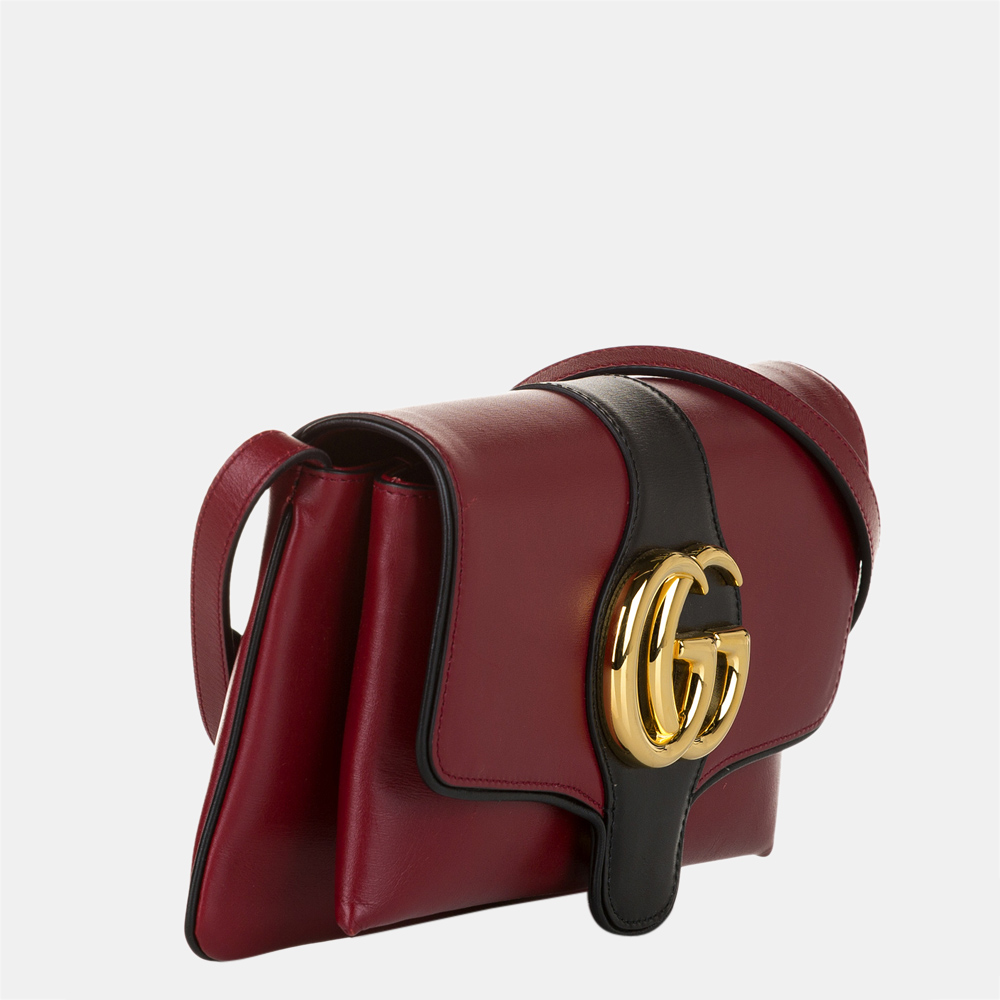 

Gucci Red Small Arli Leather Crossbody Bag