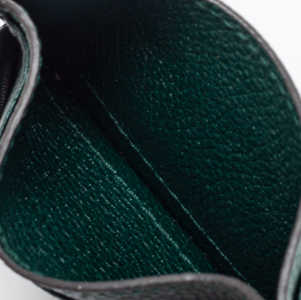 

Gucci Dark Green Leather Zumi Card Holder