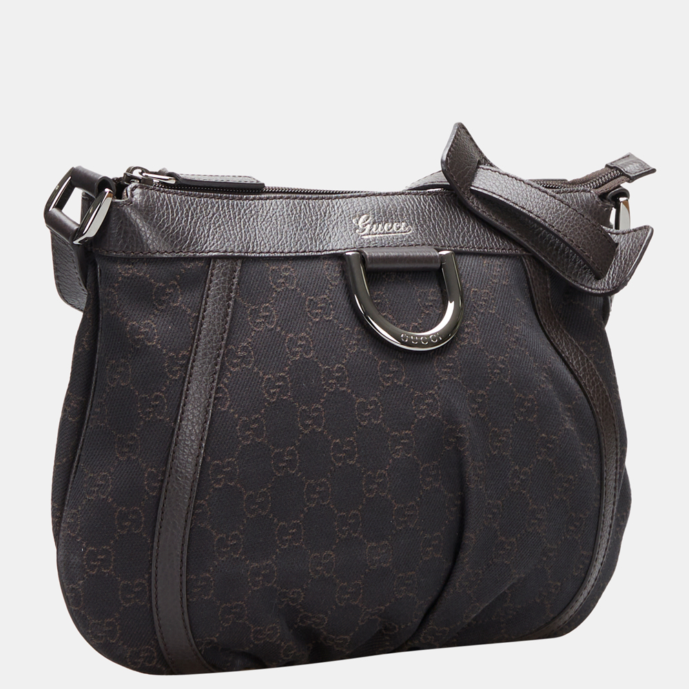 

Gucci Brown Abbey D-Ring GG Canvas Crossbody