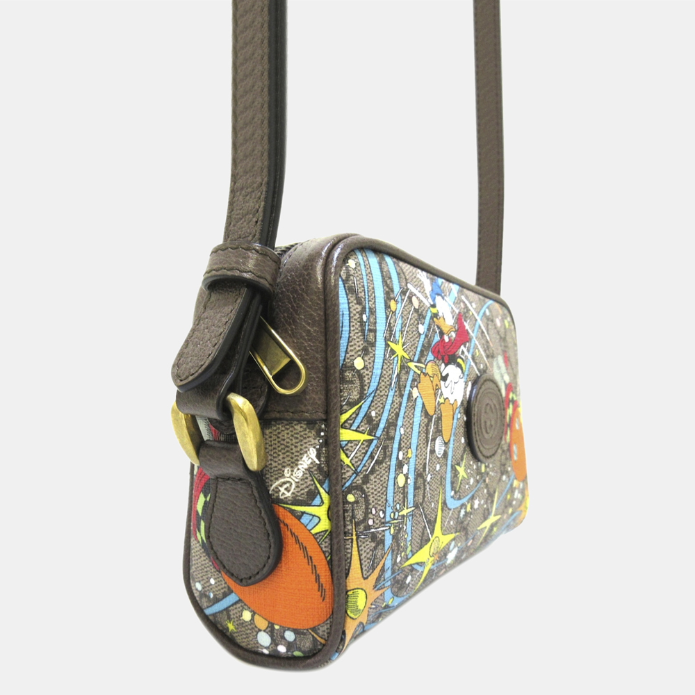 

Gucci Brown Mini GG Supreme Disney Crossbody Bag
