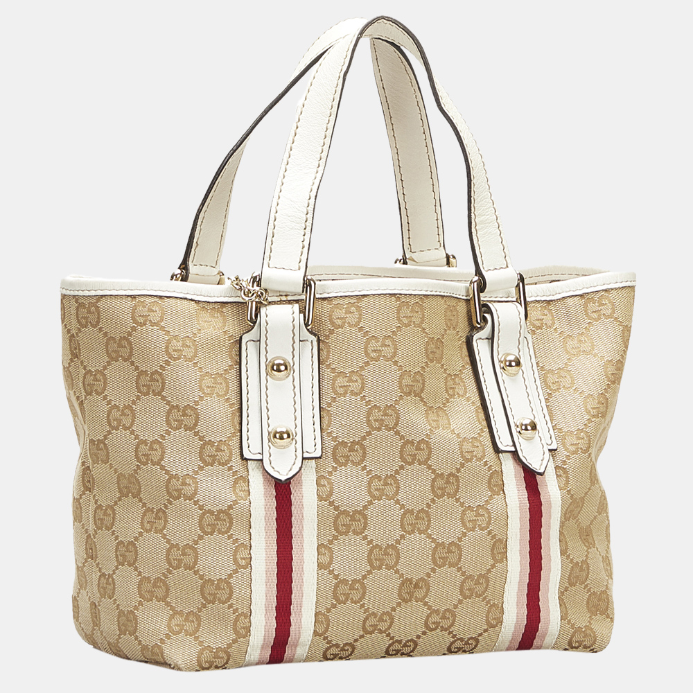 

Gucci Brown/Beige GG Canvas Jolicoeur Handbag