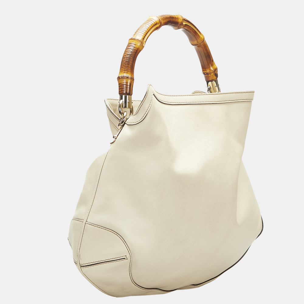 

Gucci White Peggy Satchel