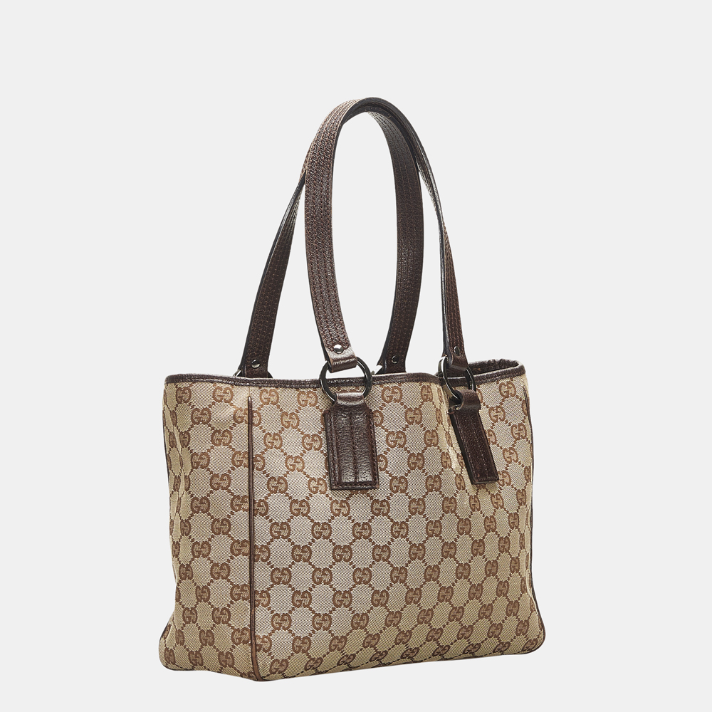 

Gucci Brown GG Canvas O-Ring Handbag