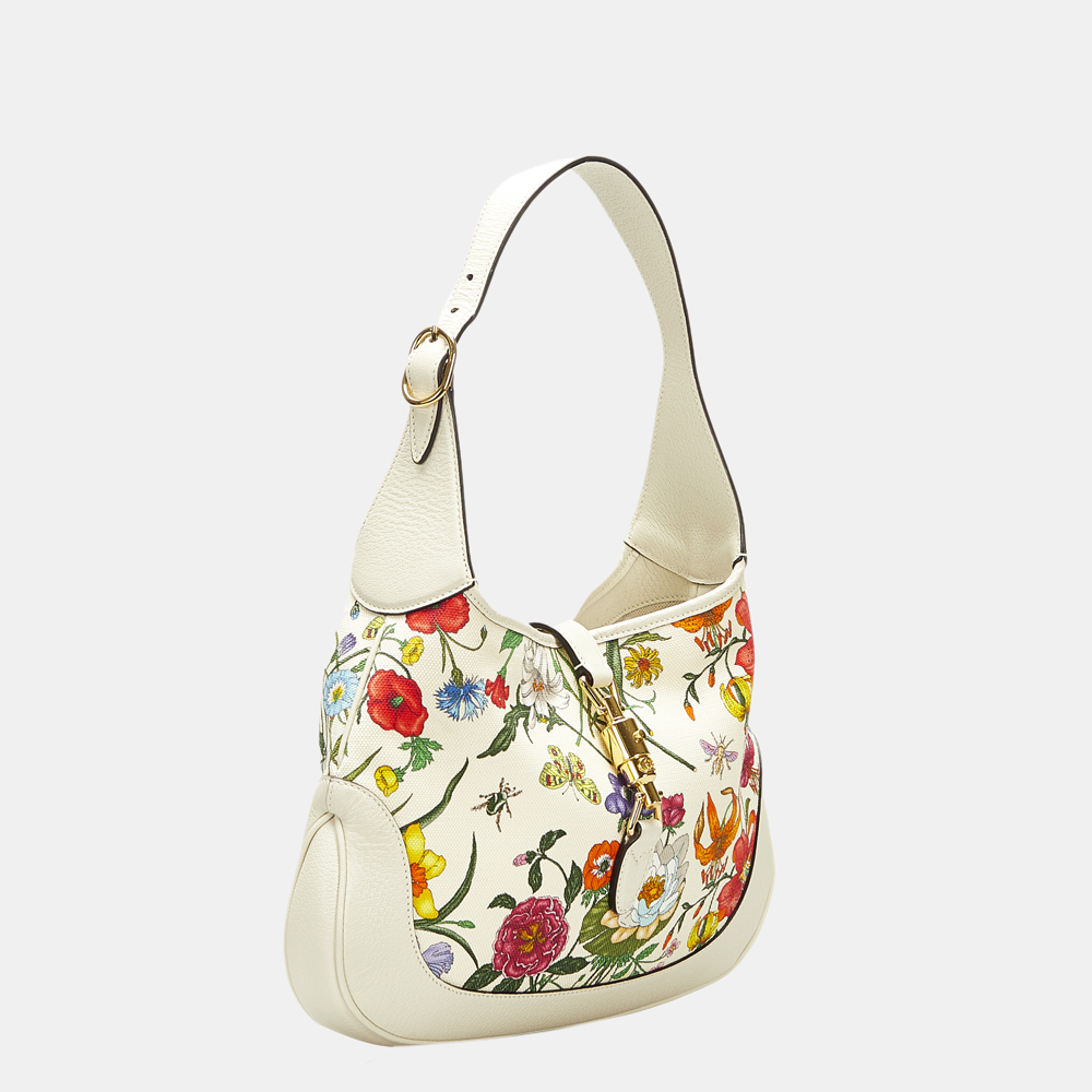 

Gucci White Flora Jackie