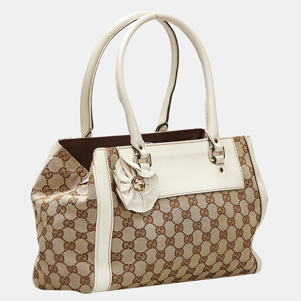 

Gucci Brown GG Canvas Trophy Tote