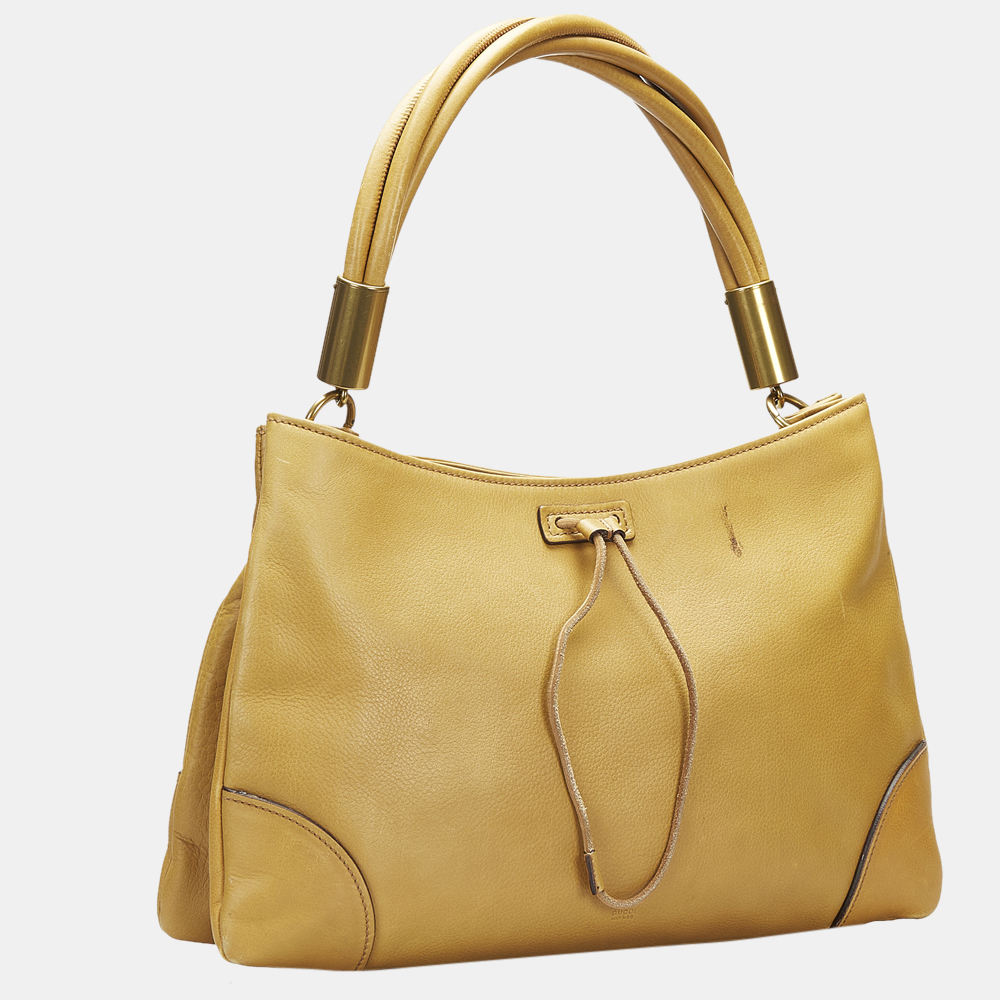 

Gucci Brown Leather Handbag