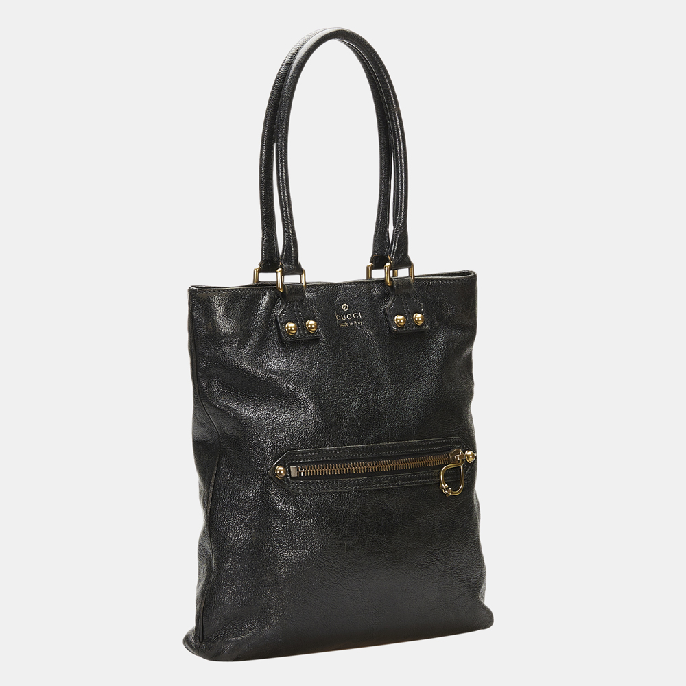 

Gucci Black Leather Tote