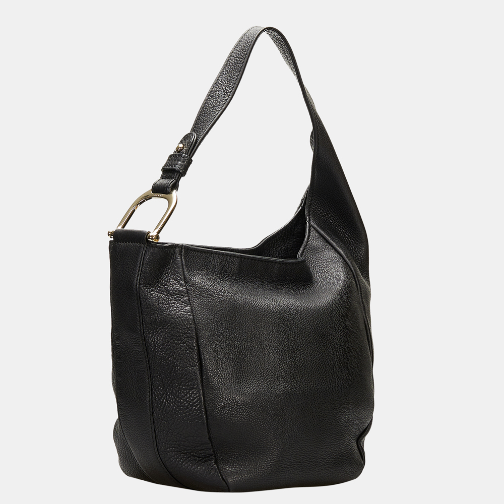 

Gucci Black Greenwich Leather Shoulder Bag