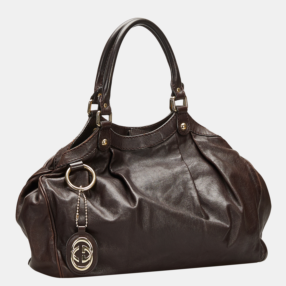 

Gucci Brown Leather Medium Sukey Tote