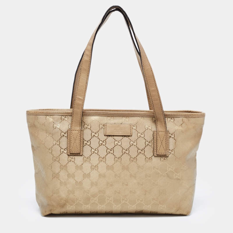 

Gucci Gold GG Imprime Canvas Joy Tote