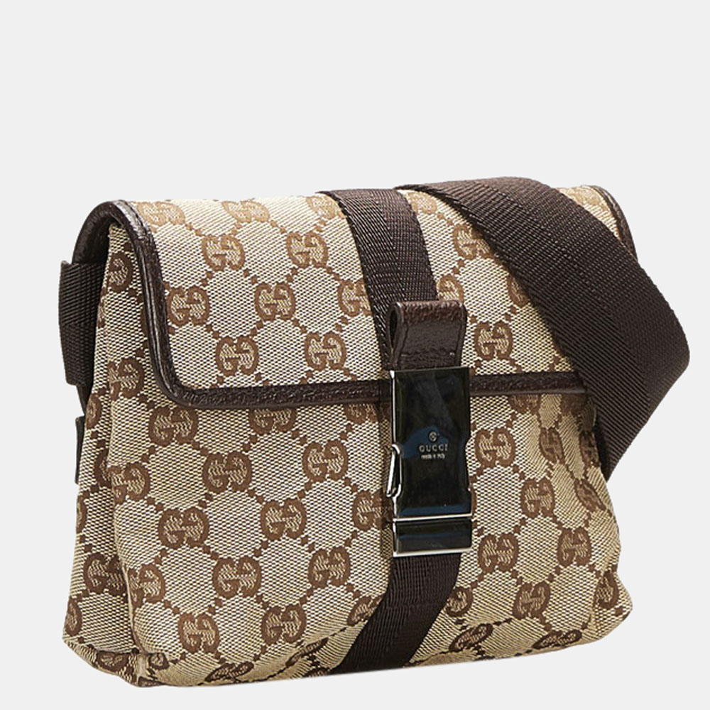 

Gucci Beige GG Canvas Waist Bag