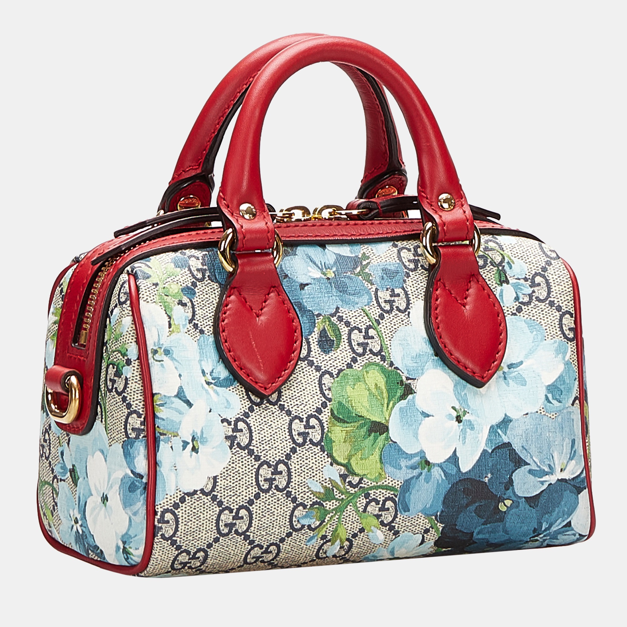 

Gucci Brown GG Supreme Blooms Mini Satchel