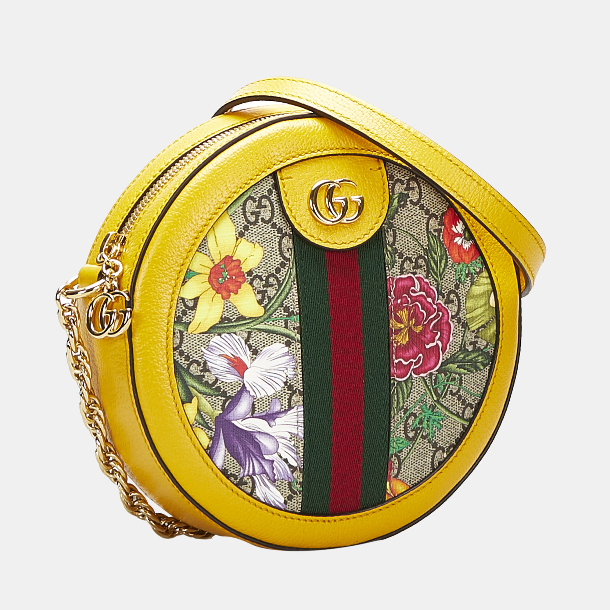 

Gucci Yellow/Multicolour GG Supreme Flora Ophidia, Multicolor