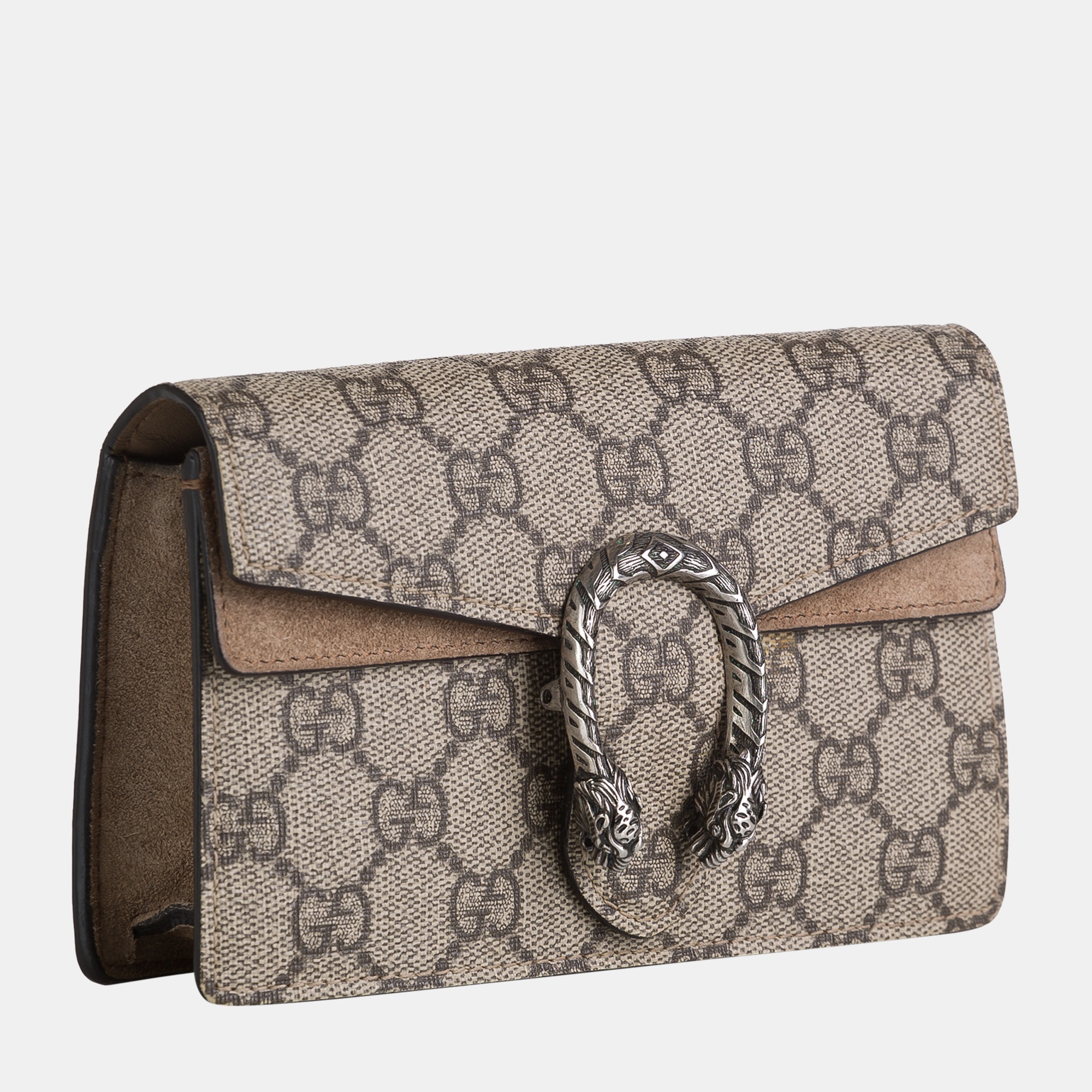 

Gucci Brown GG Supreme Super Mini Dionysus