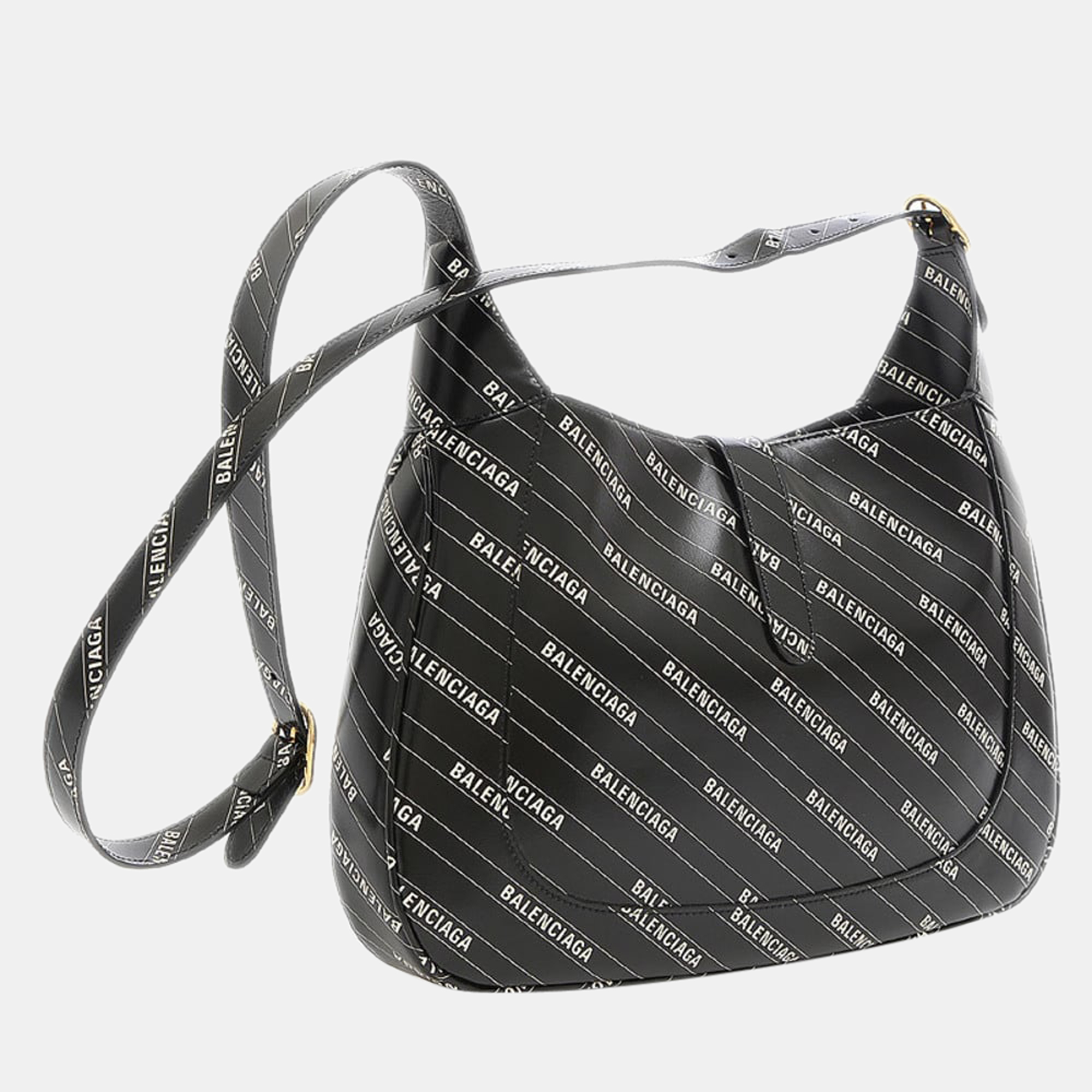

Gucci Black/White Leather Balenciaga Collaboration The Hacker Project Jackie 1961 Shoulder Bag