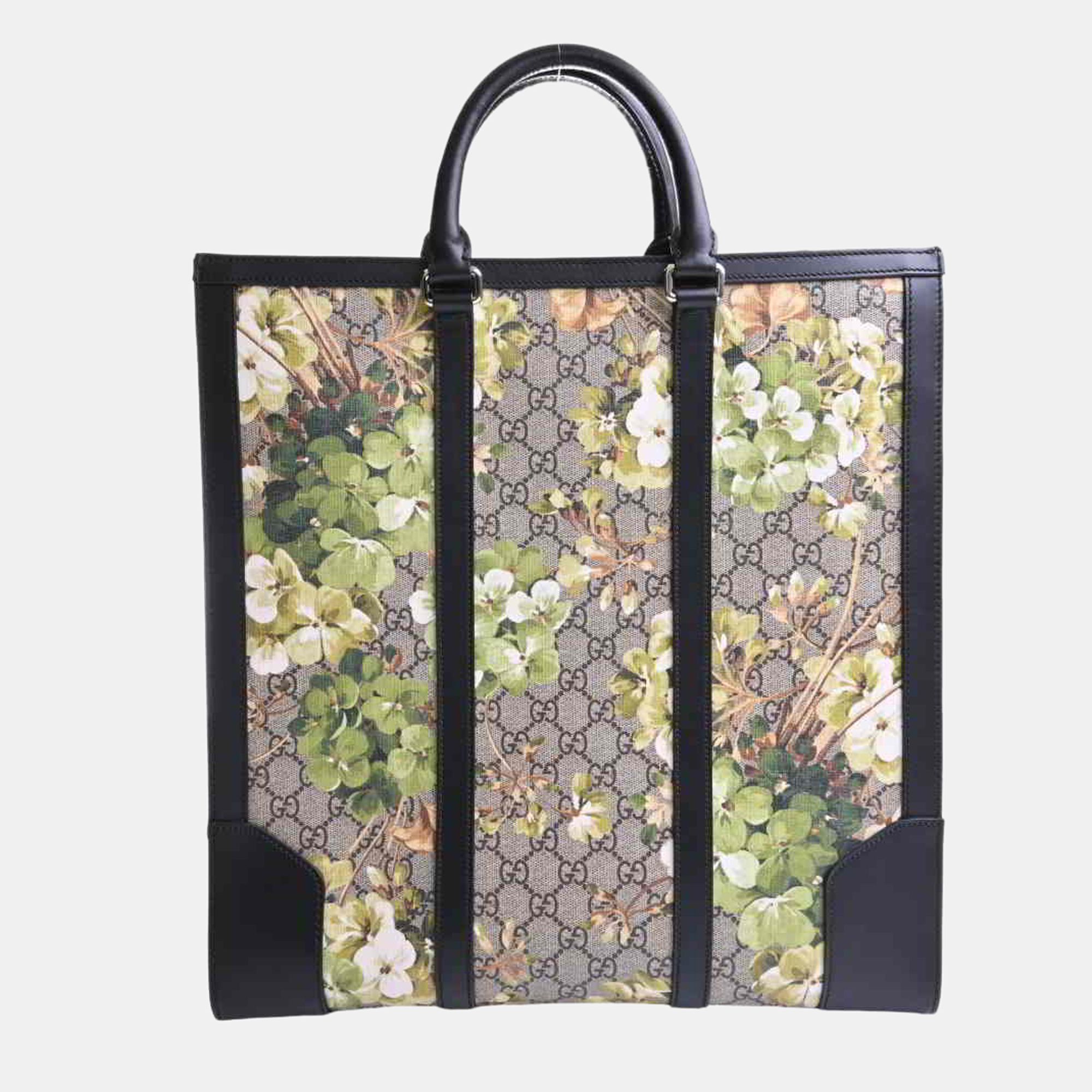 

Gucci Multi PVC Leather GG Blooms Flower Tote Bag, Multicolor