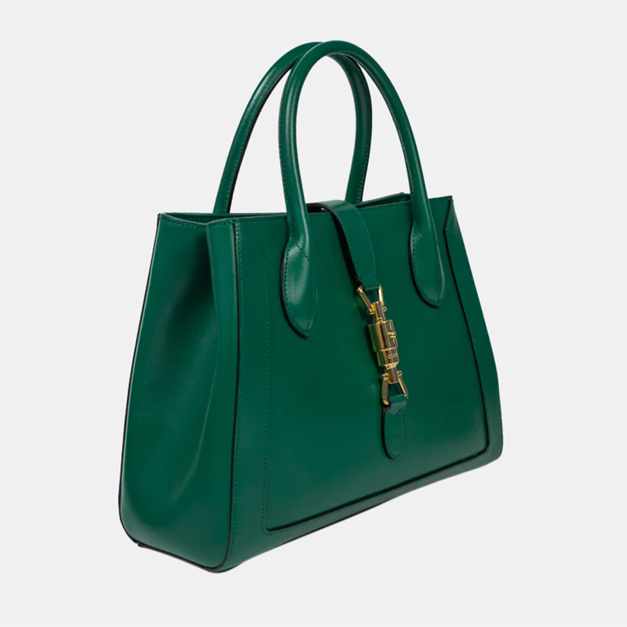 

Gucci Green Leather Jackie 1961 Medium Tote Bag