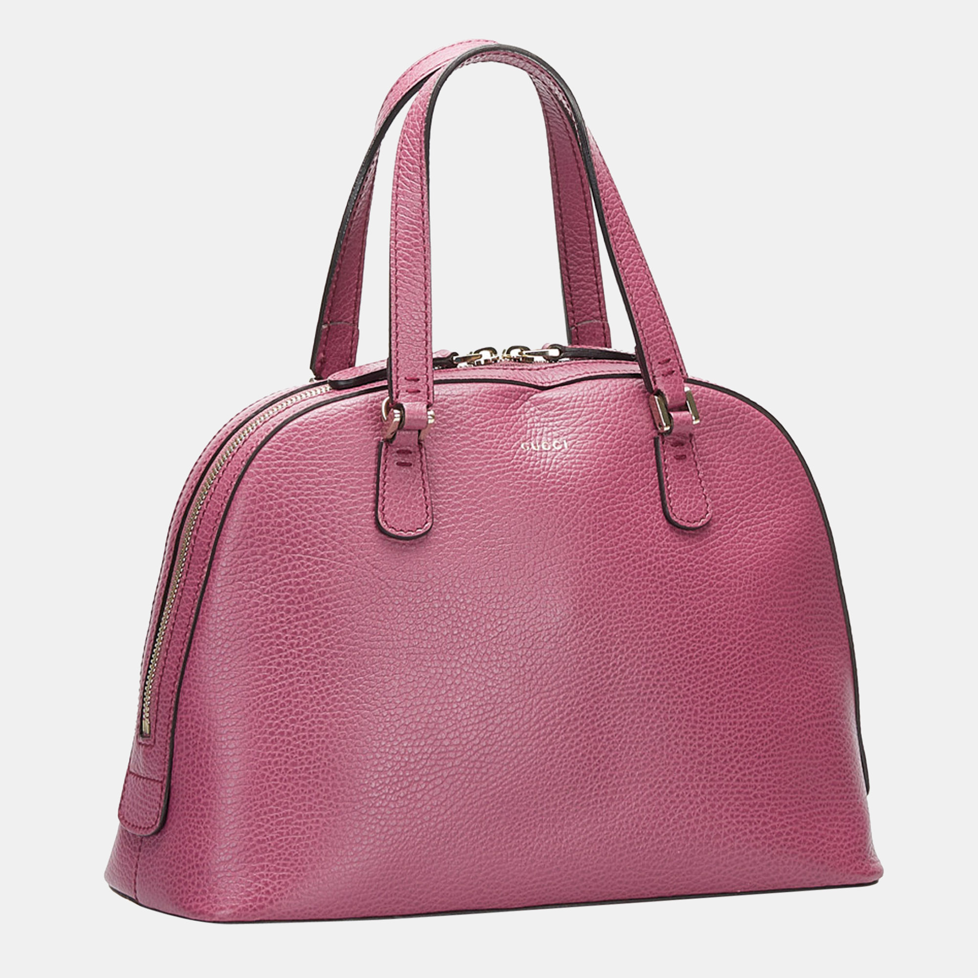 

Gucci Pink Lady Dollar Dome Satchel Leather