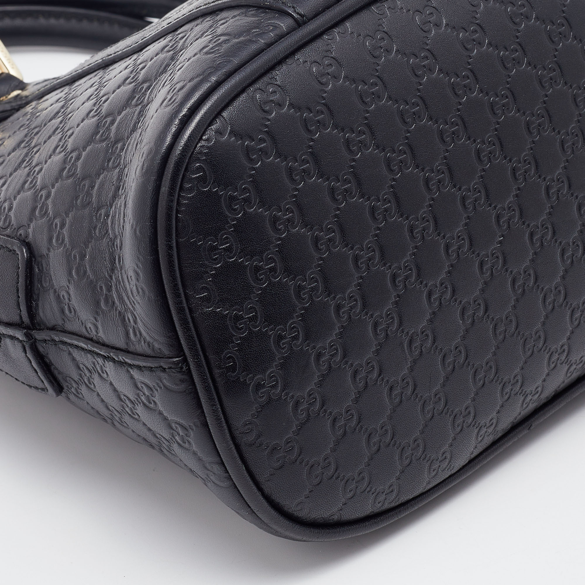 Gucci Black GG Microguccissima Dome Satchel Mini Bag – The Closet