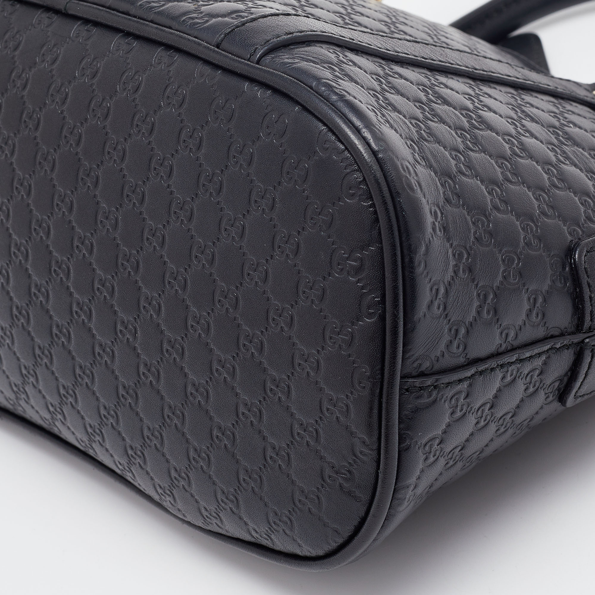 Gucci Black GG Microguccissima Dome Satchel Mini Bag – The Closet