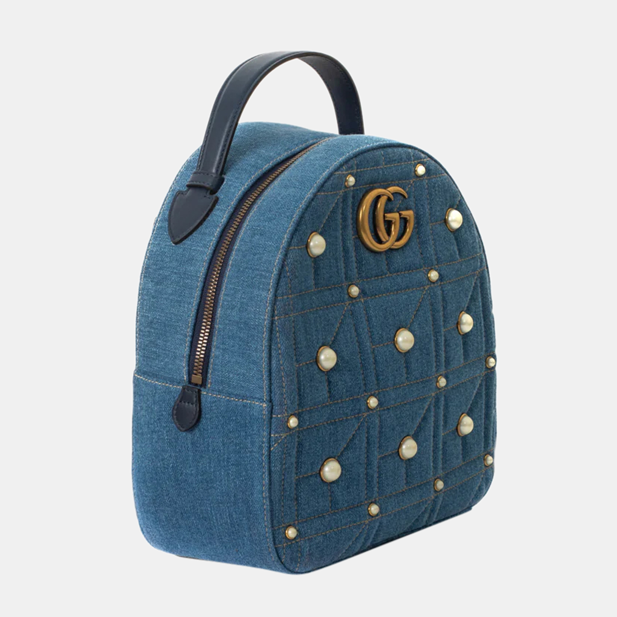 

Gucci GG Denim Backpack Backpack in Blue Denim - Jeans