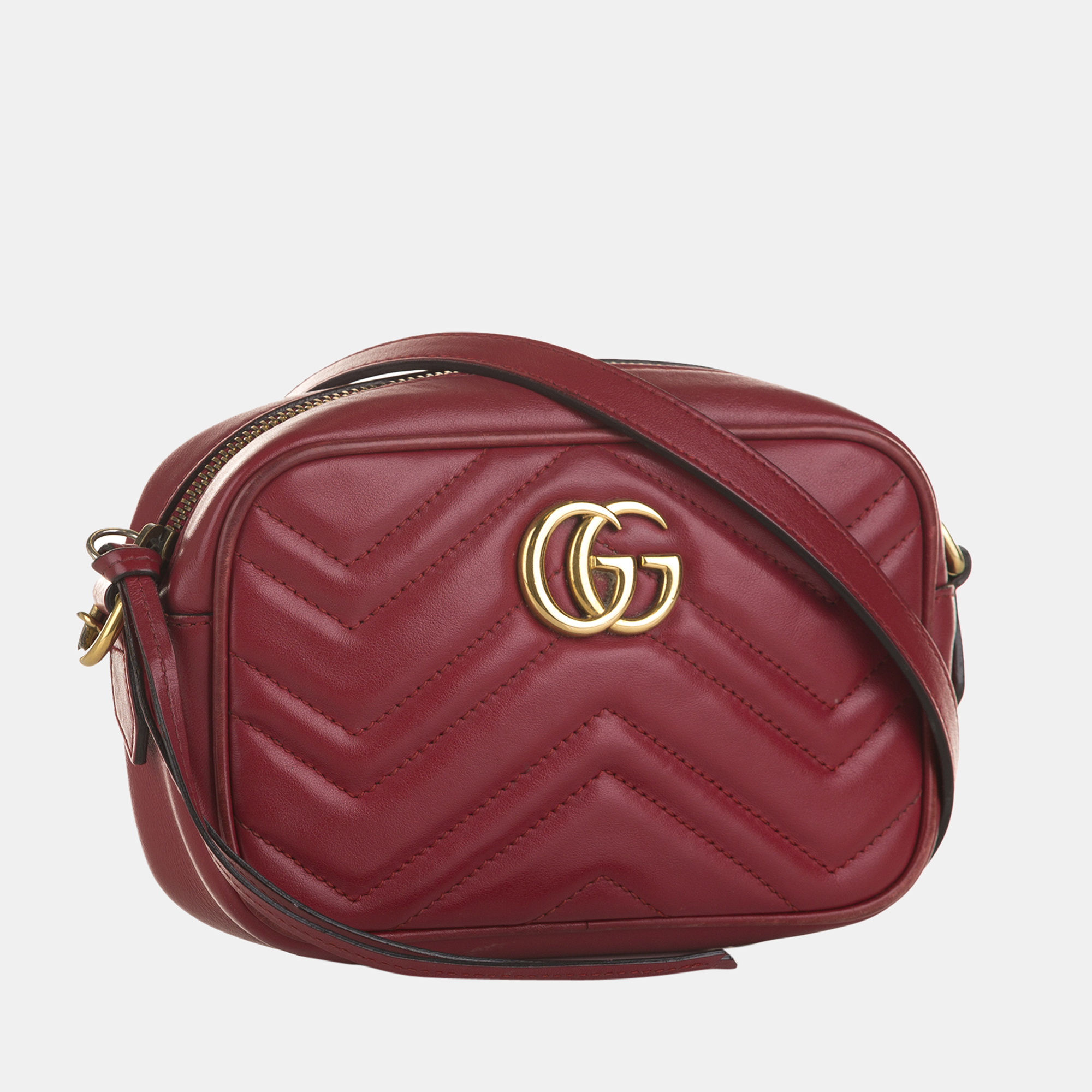 

Gucci Red GG Marmont Crossbody Bag