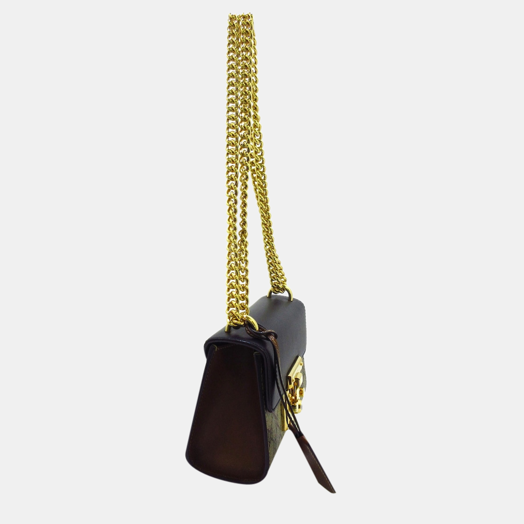 

Gucci Beige GG Supreme Canvas Padlock bag, Black