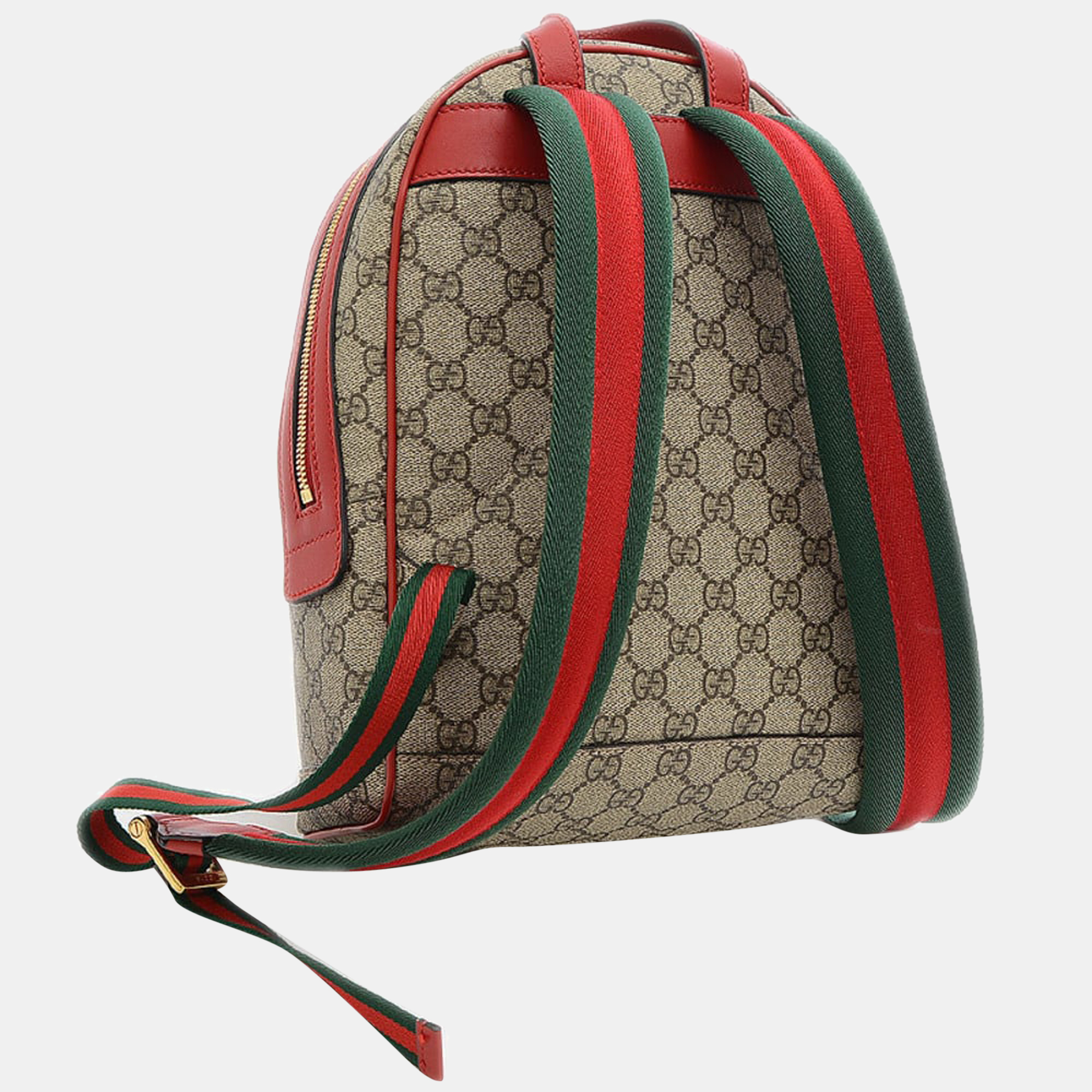 

Gucci Beige Canvas Flower & Snake Embroidered GG Supreme Backpack