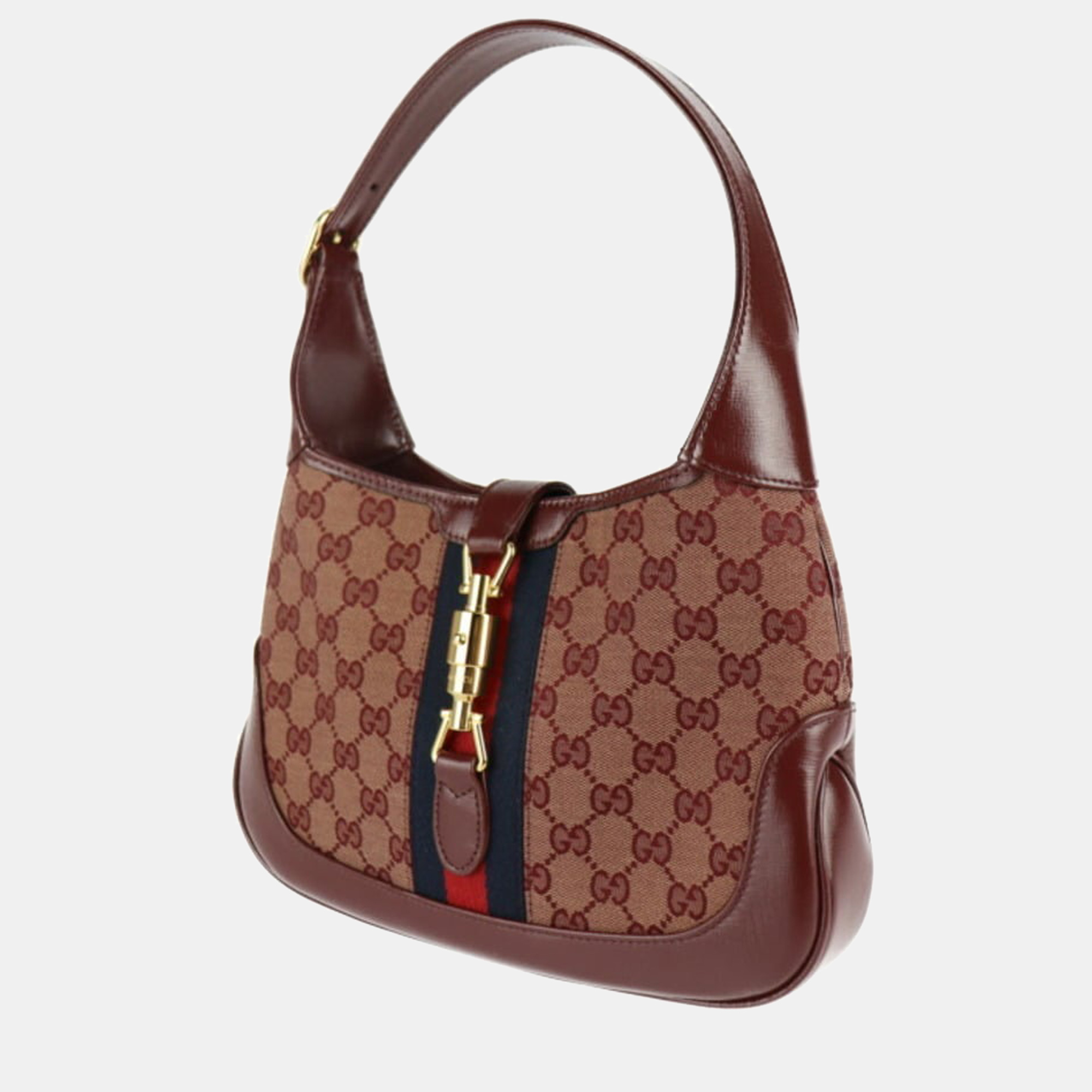 

Gucci Beige/Brown GG Supreme Canvas And Leather Small Jackie 1961 Hobo Bag