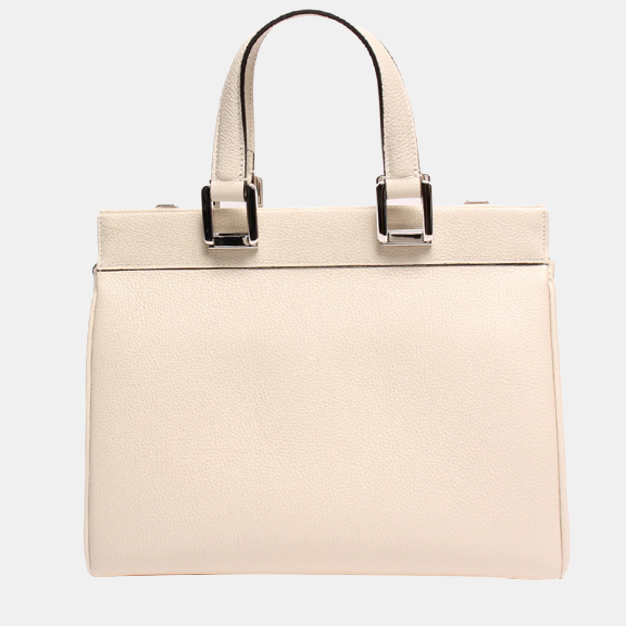 

Gucci White Leather Zumi Top Handle Bag