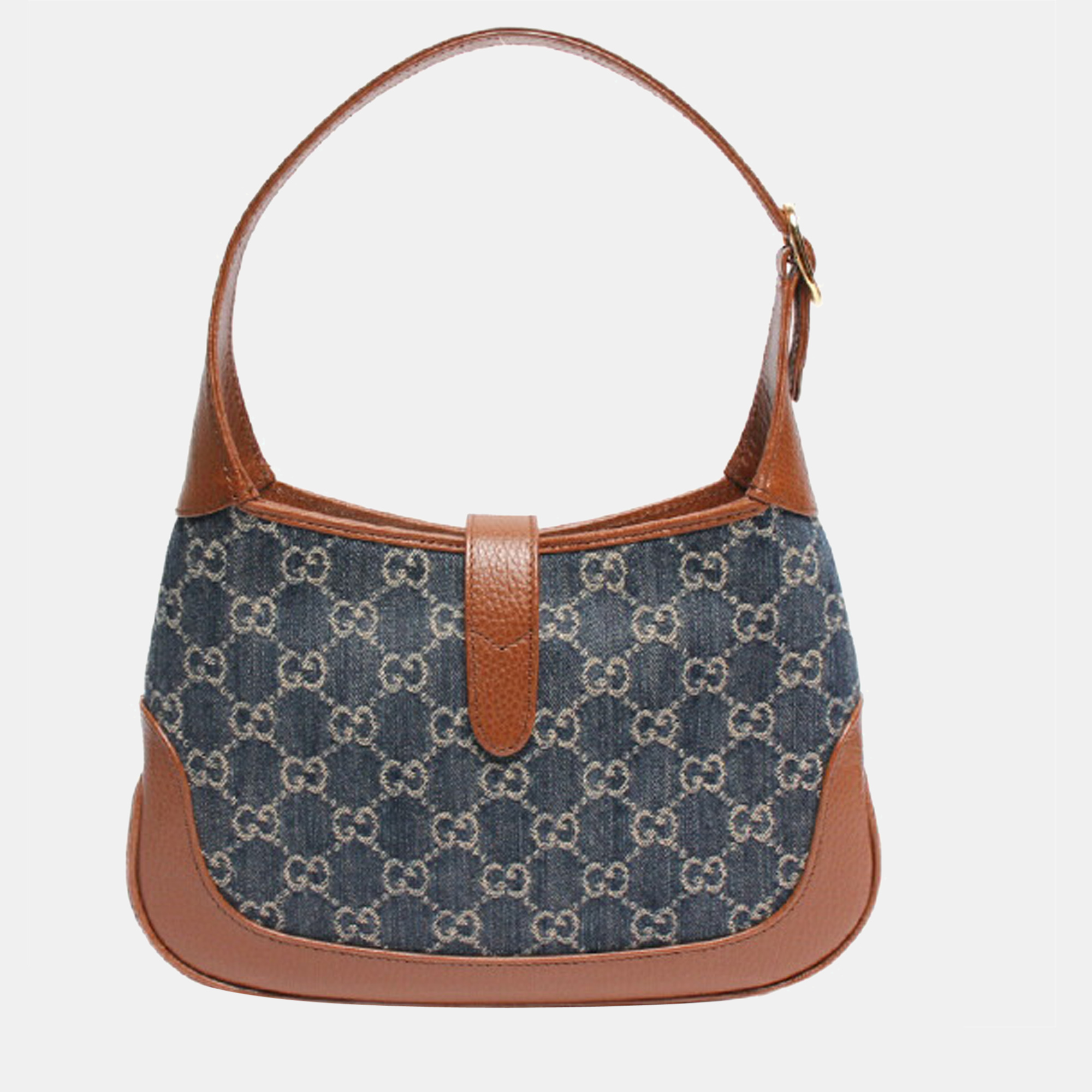 

Gucci Blue GG Denim Leather Small Jackie 1961 Shoulder Bag