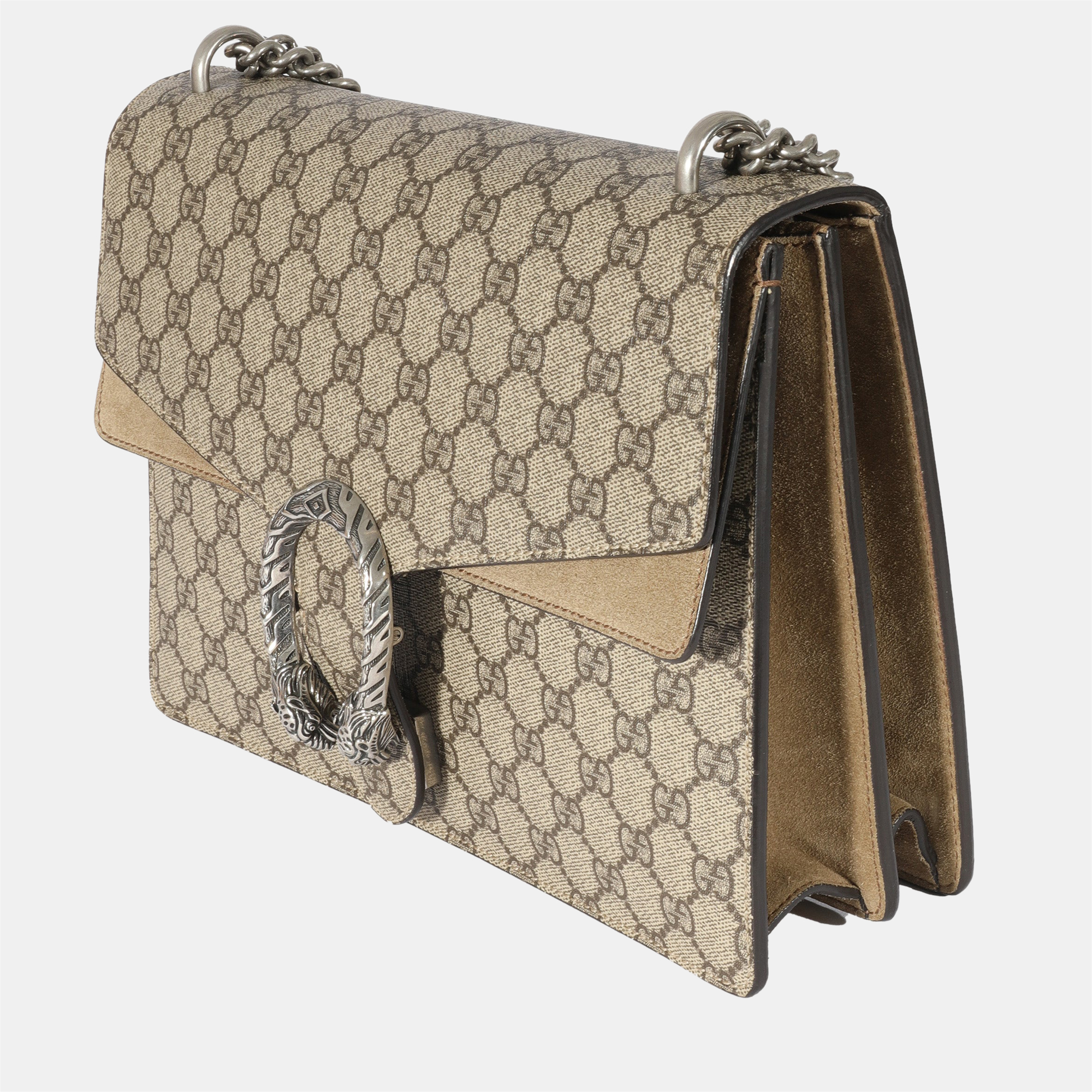 

Gucci Beige GG Canvas Medium Dionysus Shoulder Bag