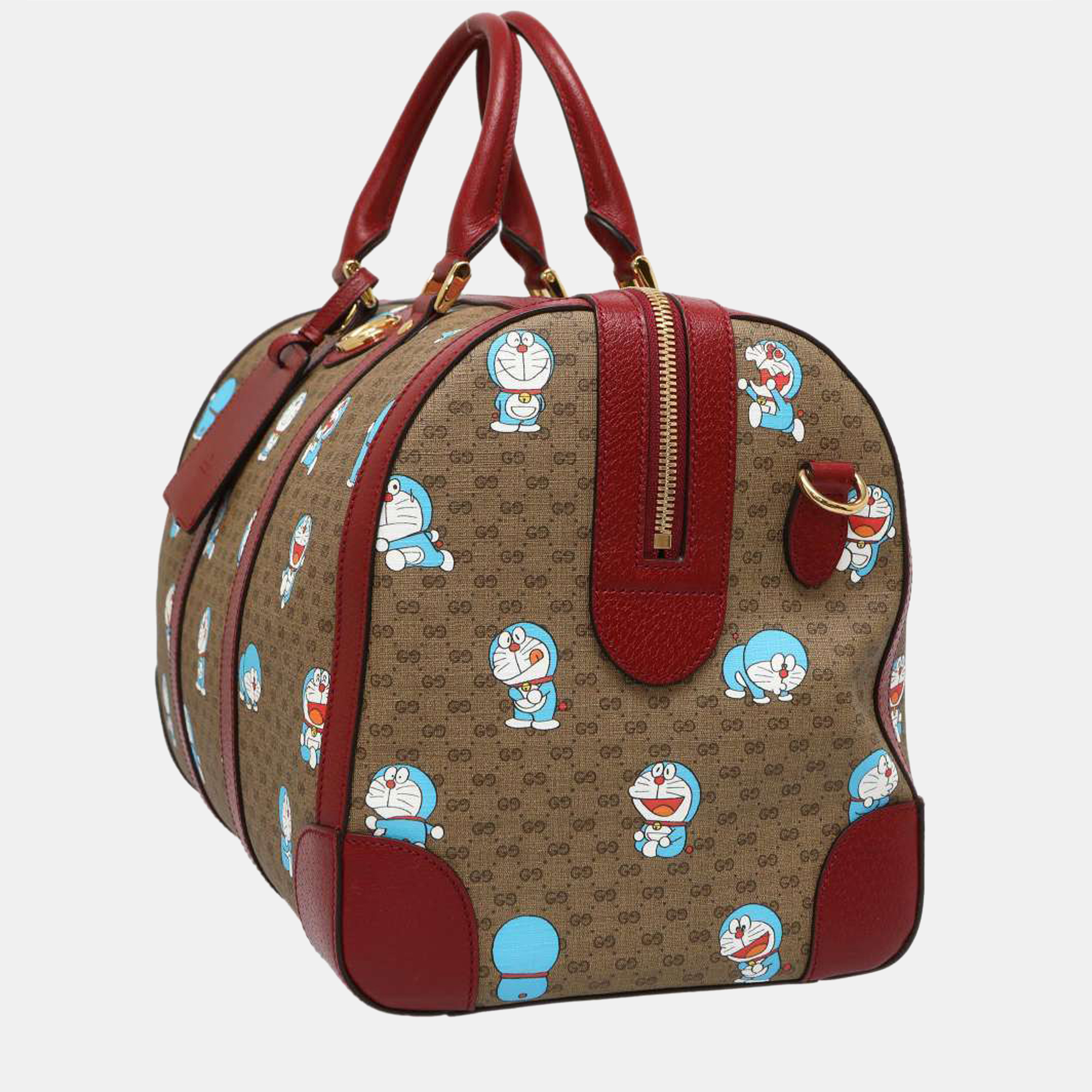 

Gucci x Doraemon Mini Vintage GG Supreme Duffle Bag, Brown