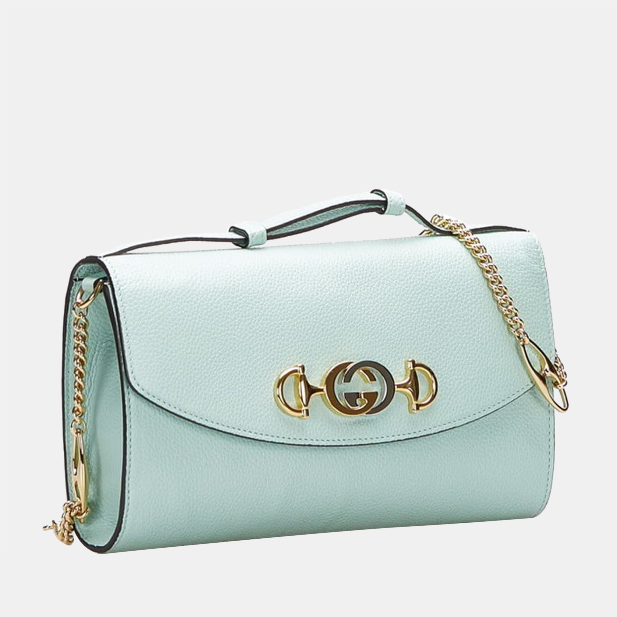 

Gucci Mint Green Leather Mini Zumi Shoulder Bag
