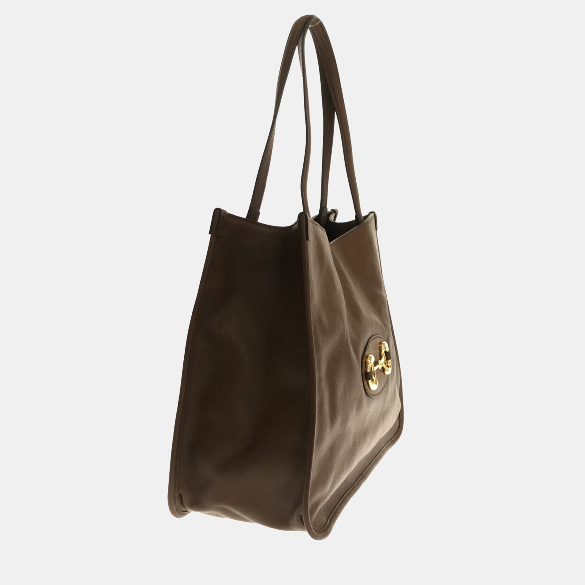 

Gucci Brown Leather Horsebit 1955 Tote Bag