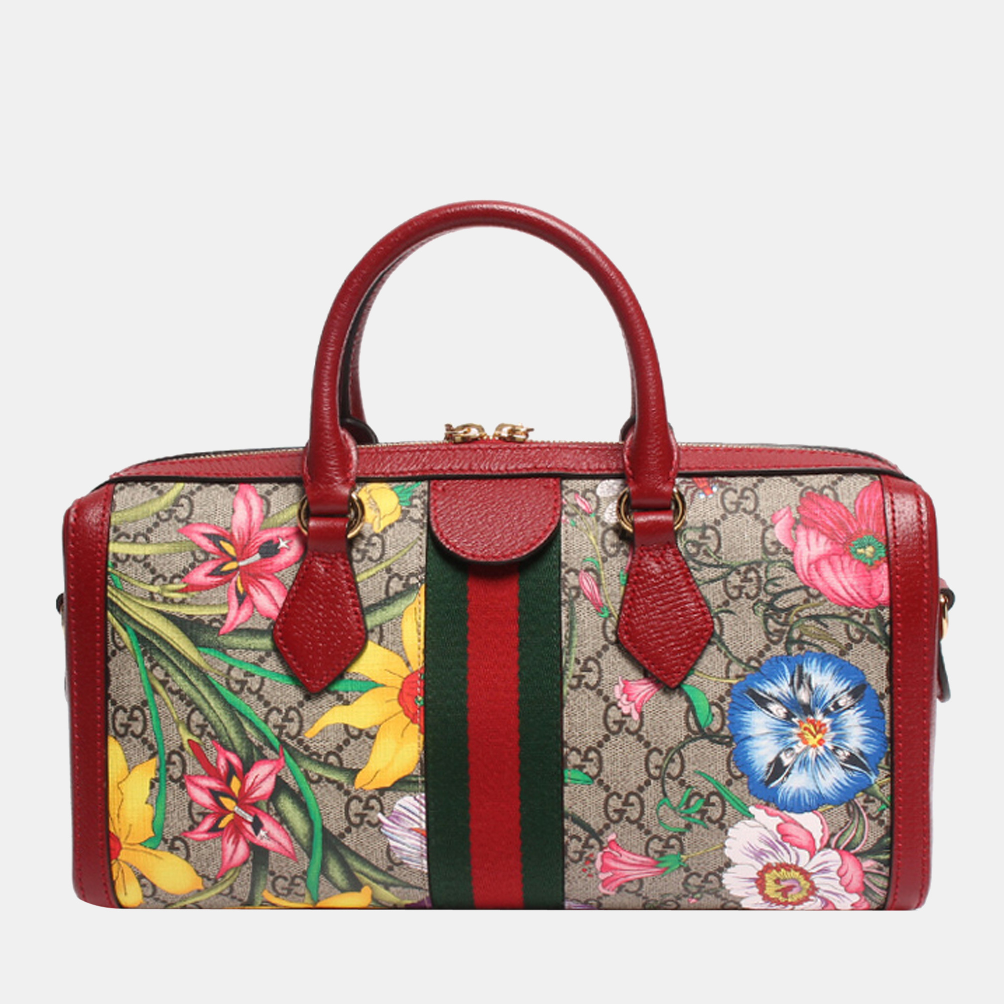 

Gucci Beige/Red GG Flora Ophidia Bag