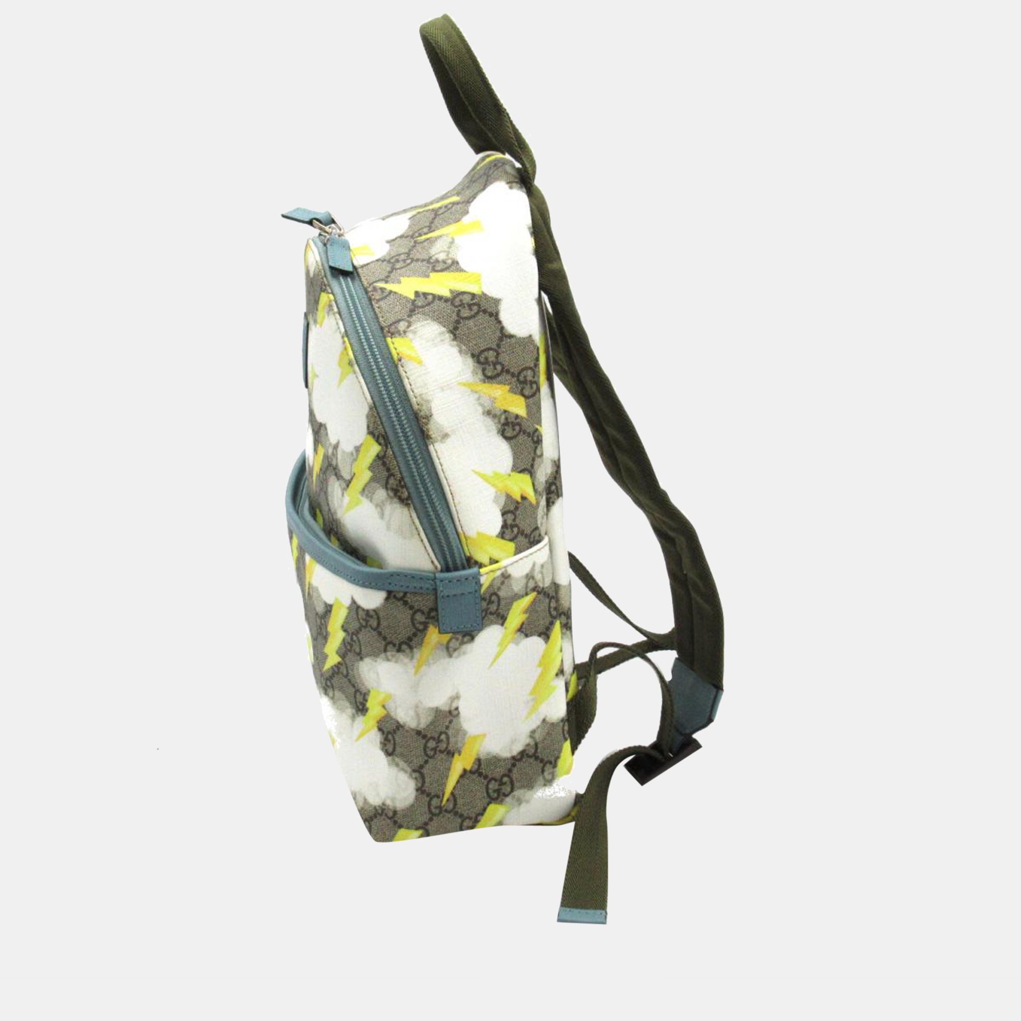 

Gucci Beige/Yellow GG Supreme Canvas and Leather Lightning Backpack